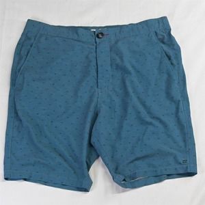 Billabong M x 9" Blue Print Submersibles Hybrid‎ Swim Surf Shorts